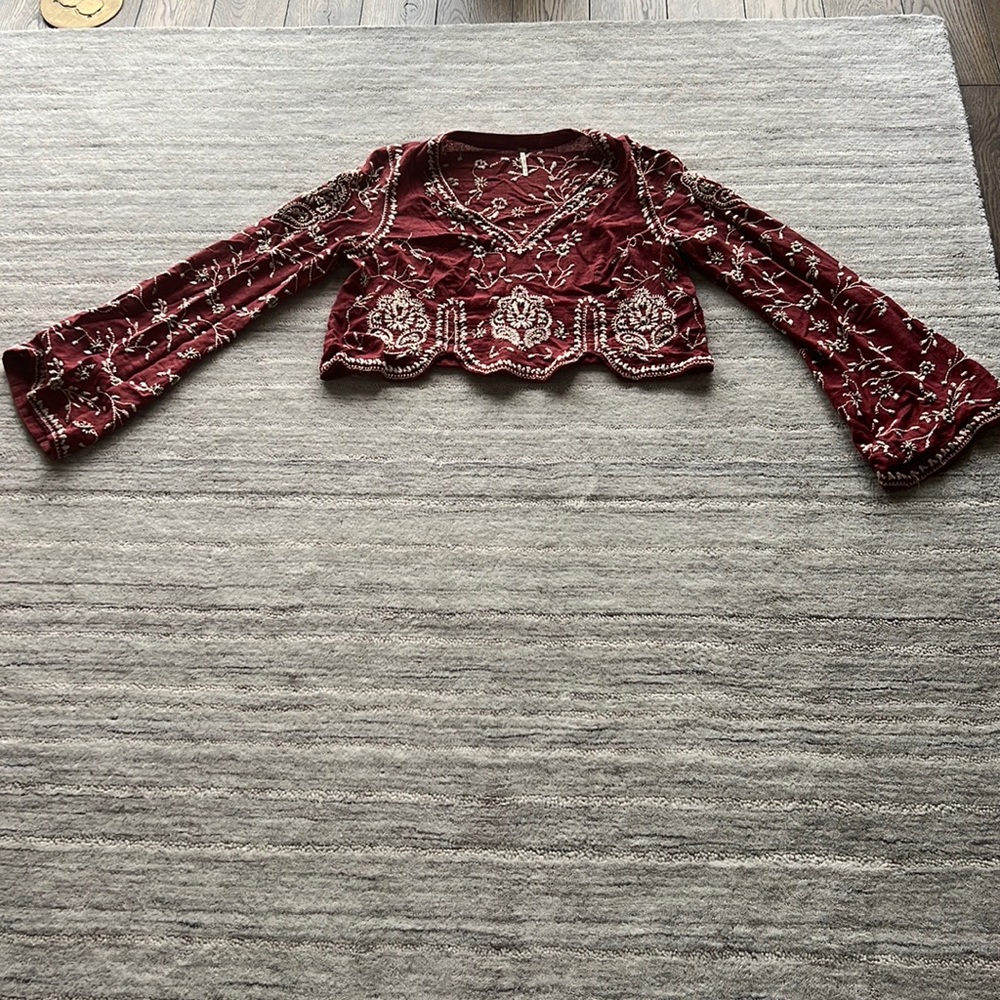 Boho FreePeople Long Sleeve Top